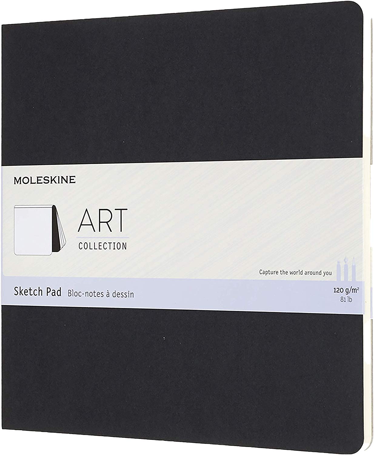 Carnet schite - Moleskine Art - Square, Plain - Black