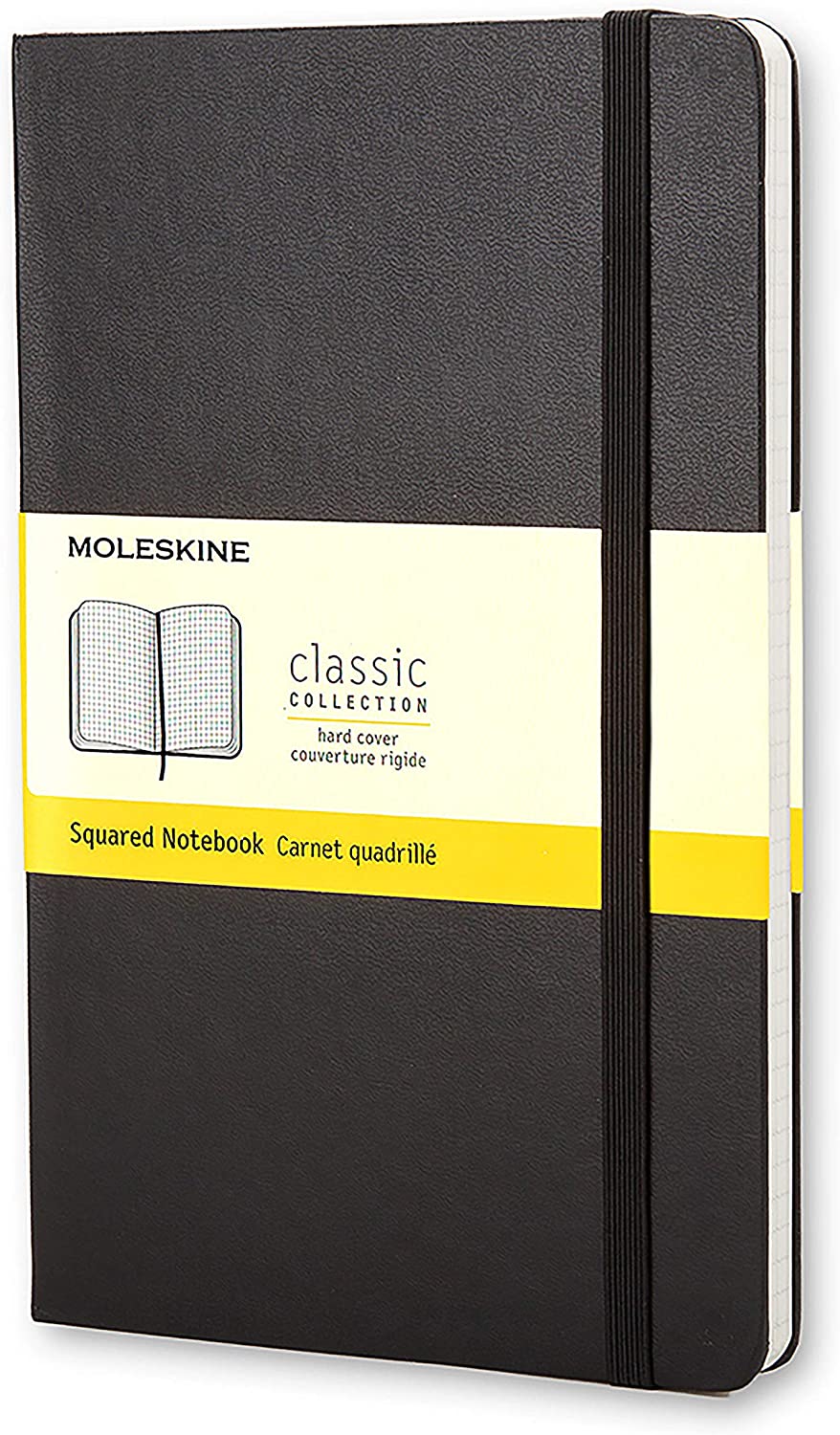 Carnet - Moleskine Classic - Large, Hard Cover, Squared - Black