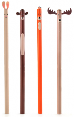 Set 4 creioane - Woodland