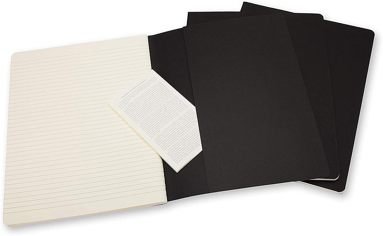 Set 3 caiete - Moleskine Cahier - X-Large, Ruled - Black