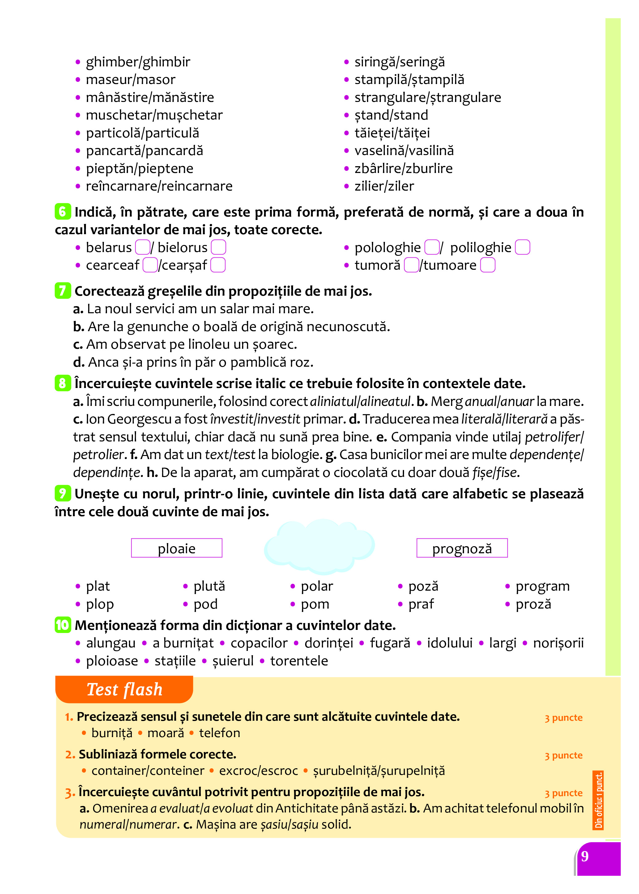 Cartea mea de Gramatica - Clasa a VI-a