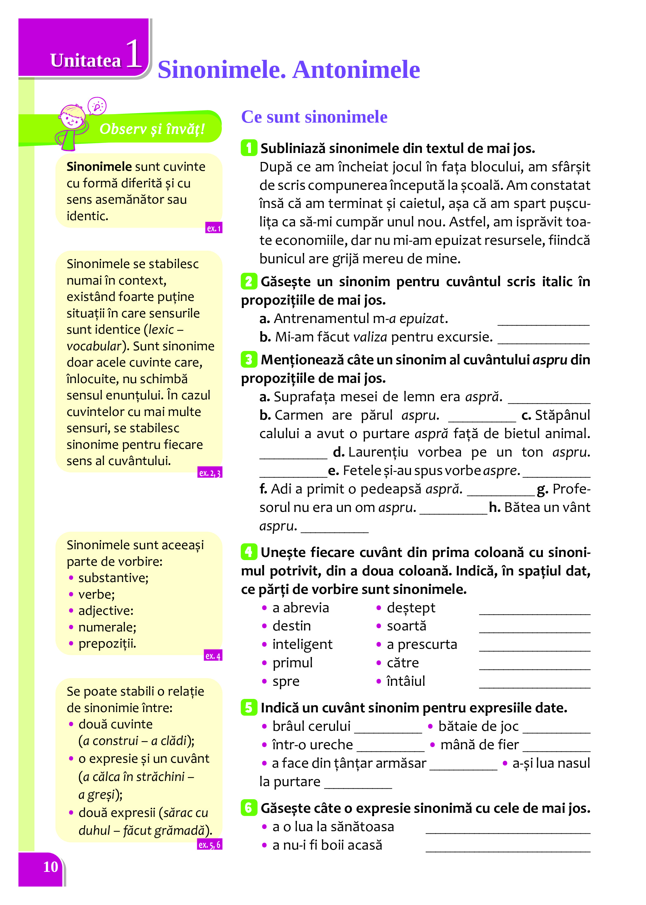 Cartea mea de Gramatica - Clasa a VI-a