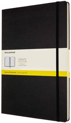 Carnet - Moleskine Classic Squared Paper Notebook - Hard Cover - Black