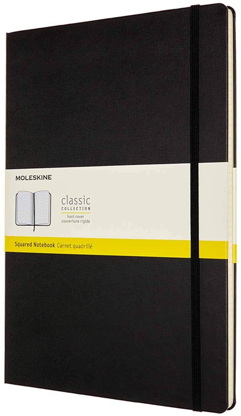 Carnet - Moleskine Classic Squared Paper Notebook - Hard Cover - Black