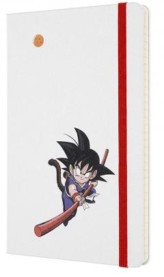 Carnet - Moleskine Dragonball Limited Edition Ruled Notebook - Large, Hard Cover, White - Goku 