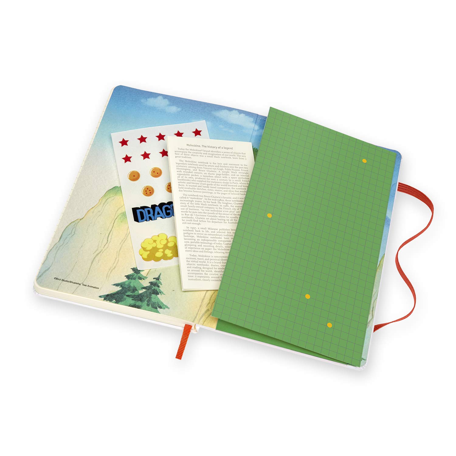 Carnet - Moleskine Dragonball Limited Edition Ruled Notebook - Large, Hard Cover, White - Goku 