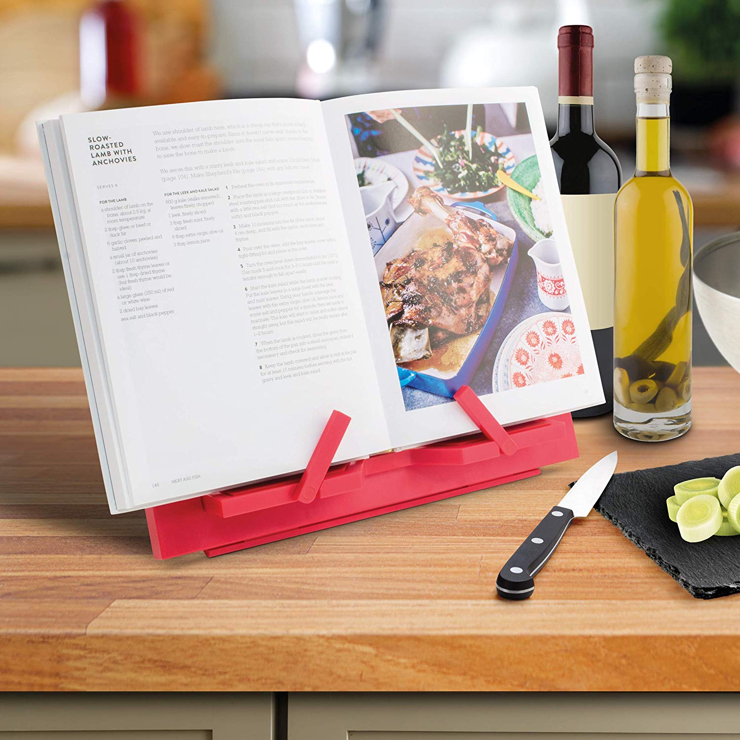 Suport pentru carte - Chilli Red