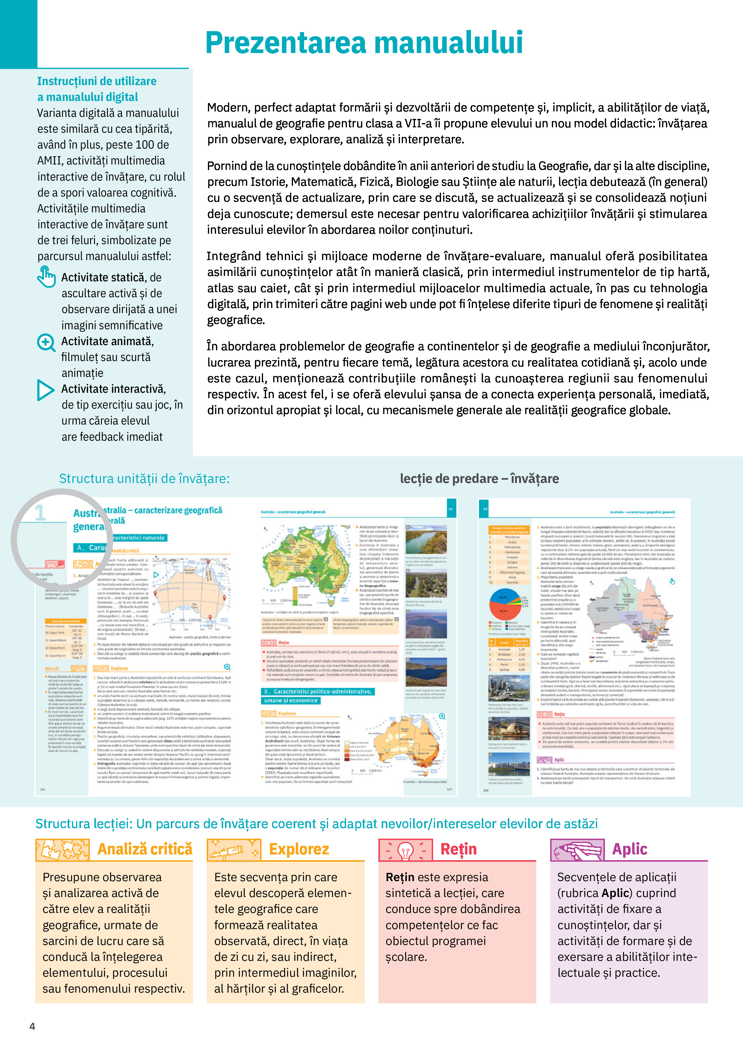 Manual de Geografie - Clasa a VII-a