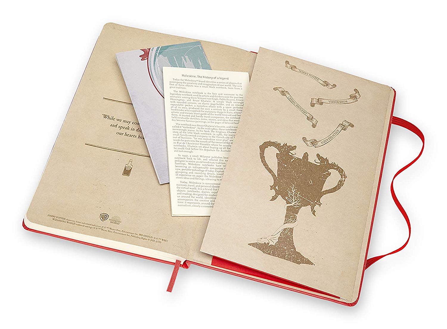 Carnet - Moleskine - Harry Potter Limited Edition - Dragon - Geranium Red