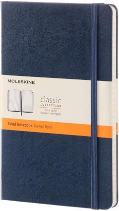 Carnet - Moleskine Classic - Large, Hard Cover, Ruled - Sapphire Blue