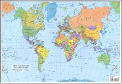 Plansa harta lumii A4 fata/verso