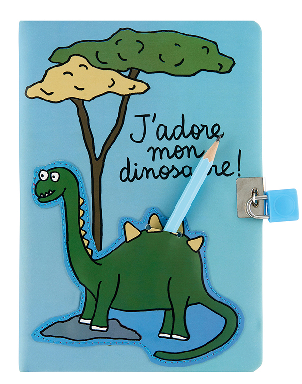 Jurnalul meu secret cu lacat si creion - Mon dinosaure