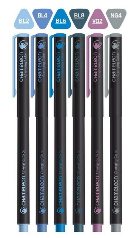 Set 6 carioci fineliner - Culori reci