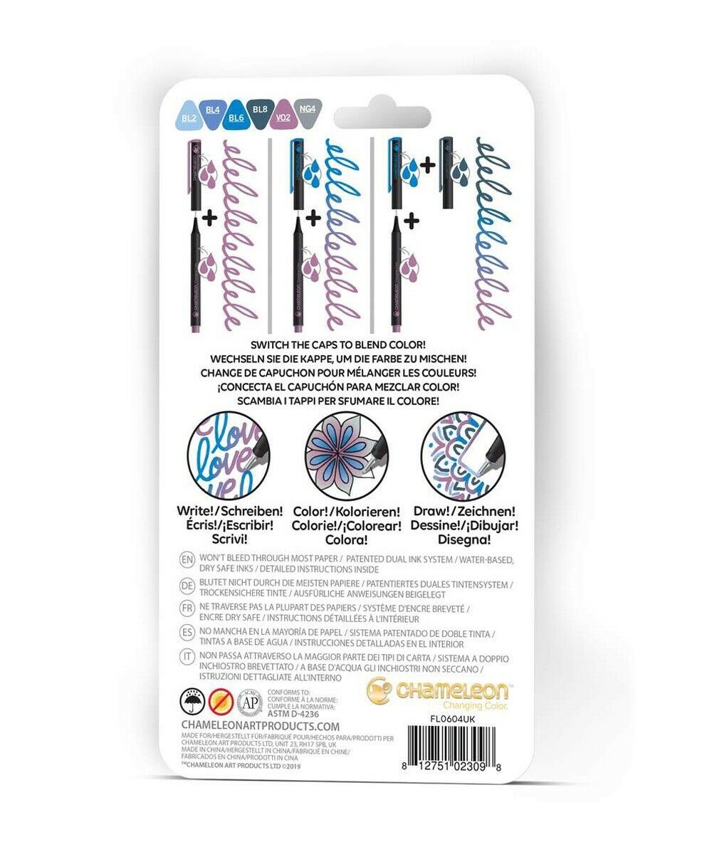 Set 6 carioci fineliner - Culori reci