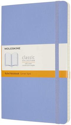 Carnet Moleskine - Hydrangea Blue Large Ruled Notebook Soft