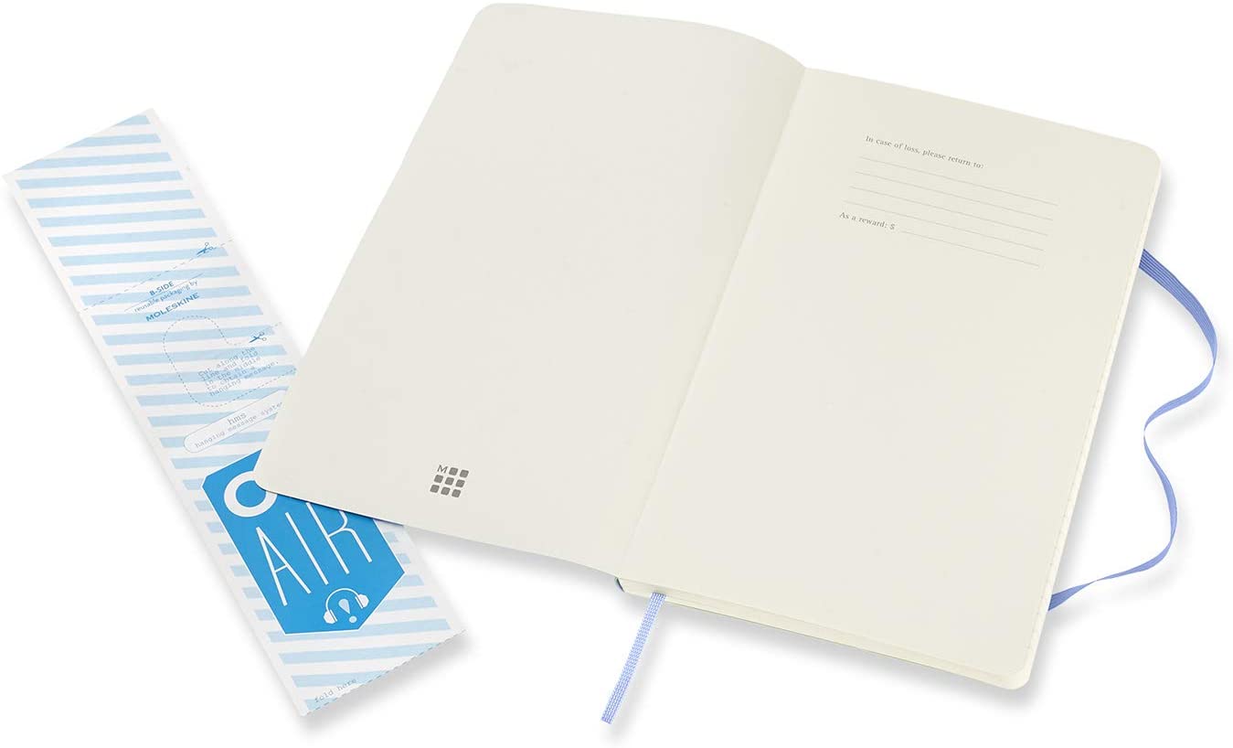 Carnet Moleskine - Hydrangea Blue Large Ruled Notebook Soft