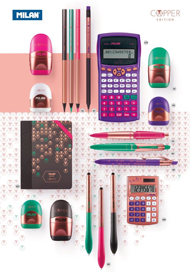 Set 4 pixuri - Copper Milan