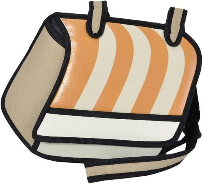3D Bag Geanta de umar maro cu dungi