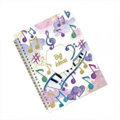 Caiet - Note muzicale, spirala