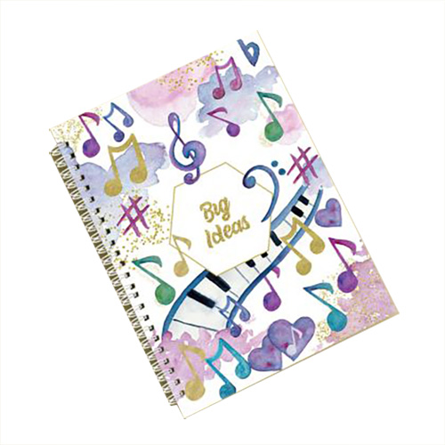 Caiet - Note muzicale, spirala
