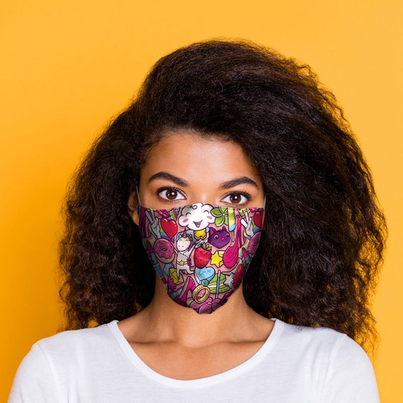 Masca de protectie faciala - Sweet Teen Unicorn Face Covering, large